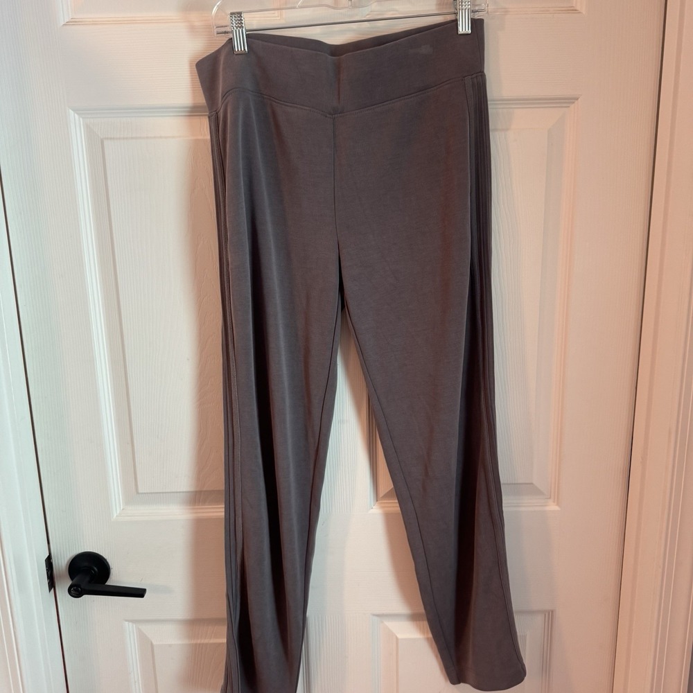 Athleta Serenity Lounge Pants Womens Gray Elastic Waist Sz M